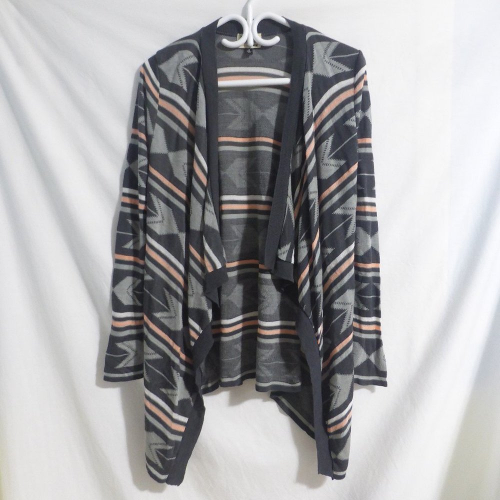 SAY WHAT NY, size medium, aztec design, open front long sleeve cardigan, BNWOT